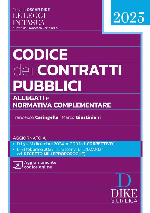 Codice dei contratti pubblici Pocket 2025