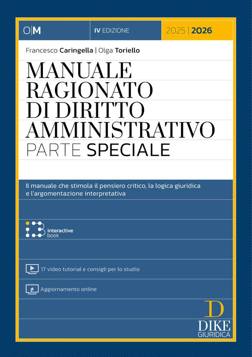 Manuale ragionato di diritto amministrativo. Parte speciale