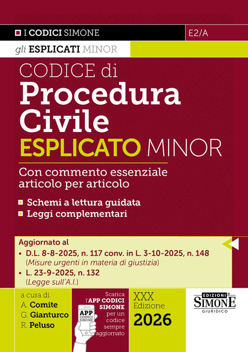 Codice di procedura civile esplicato. Ediz. minor