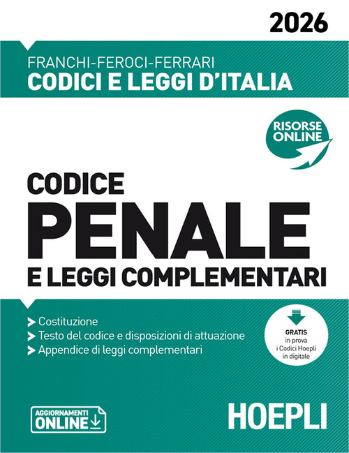 Codice penale e leggi complementari 2026