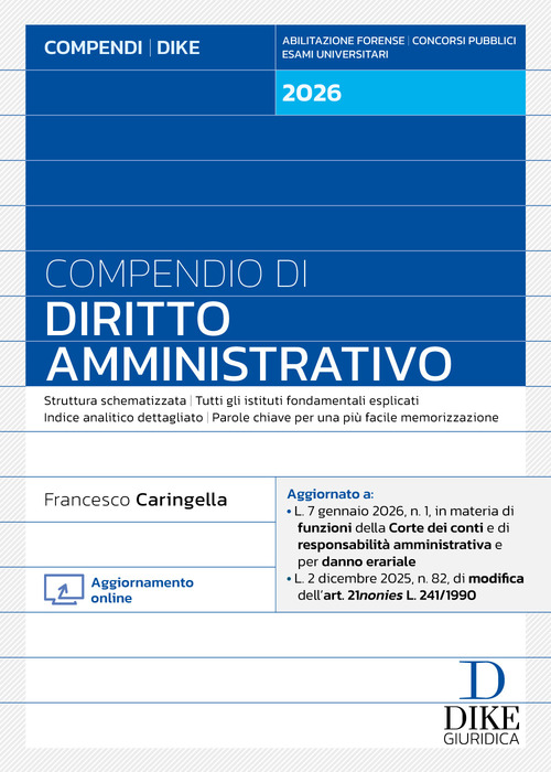Compendio di diritto amministrativo 2026