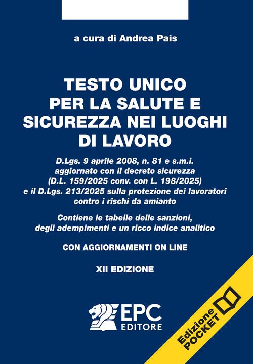 Testo unico per la salute e sicurezza nei luoghi di lavoro