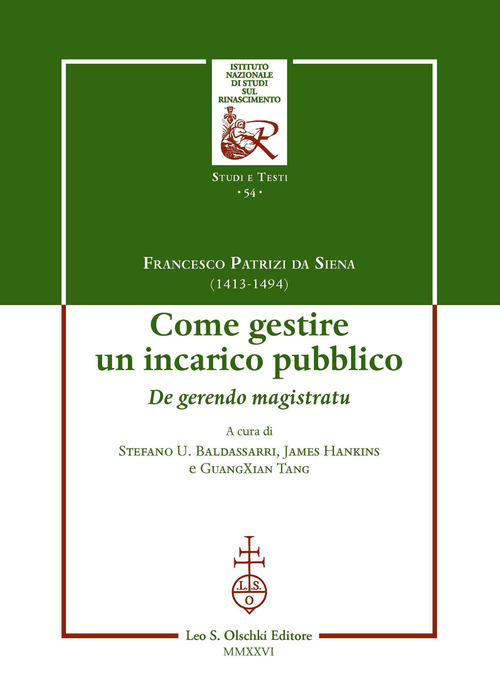 Come gestire un incarico pubblico. De gerendo magistratu. Ediz. italiana, latina e inglese